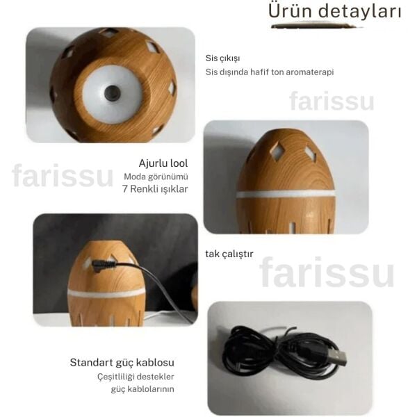 GOLD KAMA Hava Nemlendirici ve Difüzör (Model: GK9)