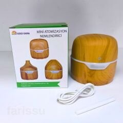 Gold Kama GK8 Ahşap Görünümlü Mini Hava Nemlendirici ve Ultrasonik Difüzör