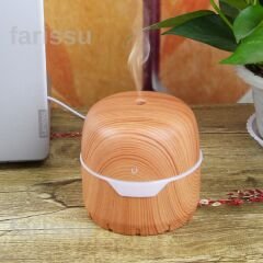 300ml Ahşap Görünümlü Aroma Difüzör ve Nemlendirici - Gold Kama GK2