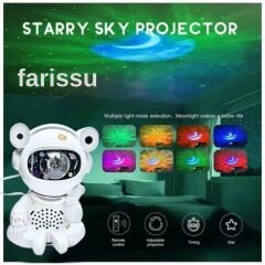 Sevimli Astronot Tasarımlı Müzikli Yıldızlı Gökyüzü Projektörü