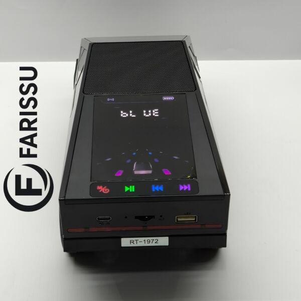 Araba Tasarımlı Bluetooth Hoparlör 15W RGB Işıklı Kablosuz Speaker – FM Radyo, USB, AUX, TF Kart Girişi