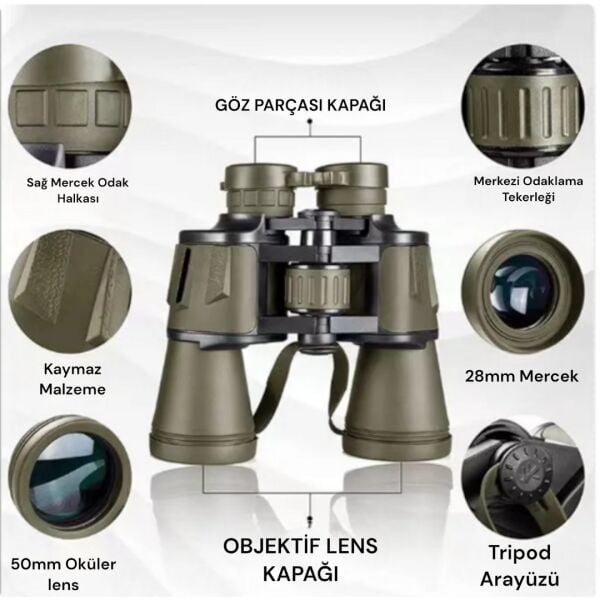 Gold Kama Ultra Yüksek Güç Profesyonel Dürbün 100x100 Tripod Hediyeli