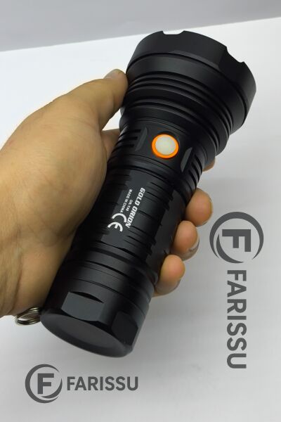 OR-T40 100W 5000 Lümen Şarj Edilebilir LED El Feneri - Yüksek Performans ve Uzun Çalışma Süresi