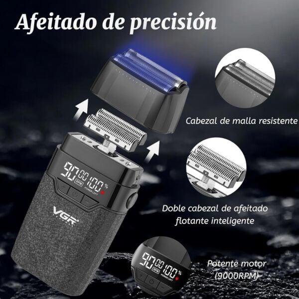 v-6740S3 Profesyonel Kablosuz Saç ve Sakal Kesme Makinesi – 3 in 1 Tıraş Seti