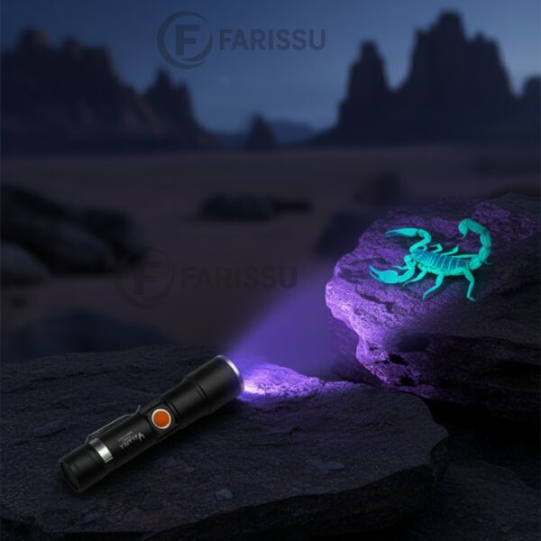 ALASKA ULTRA PARLAK ŞARJLI UV LED AKREP FENERİ