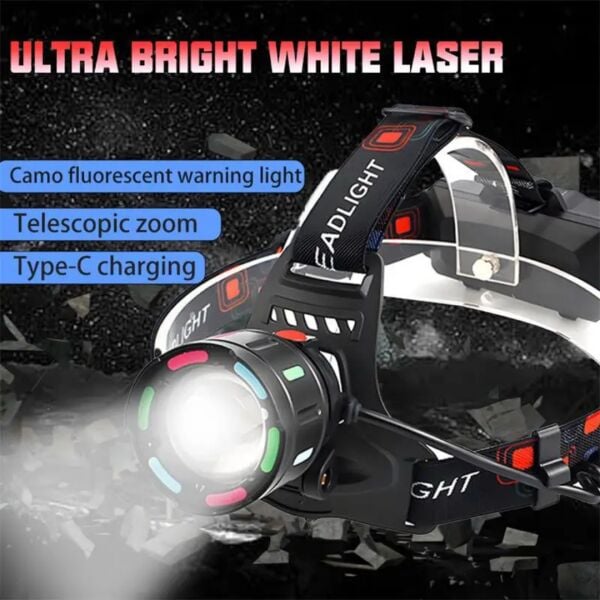 Yüksek Performanslı 30W Şarj Edilebilir LED Kafa Lambası