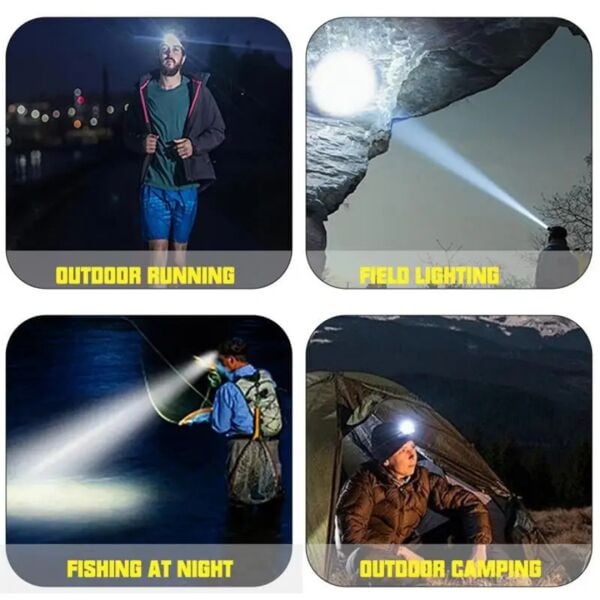 Yüksek Performanslı 30W Şarj Edilebilir LED Kafa Lambası