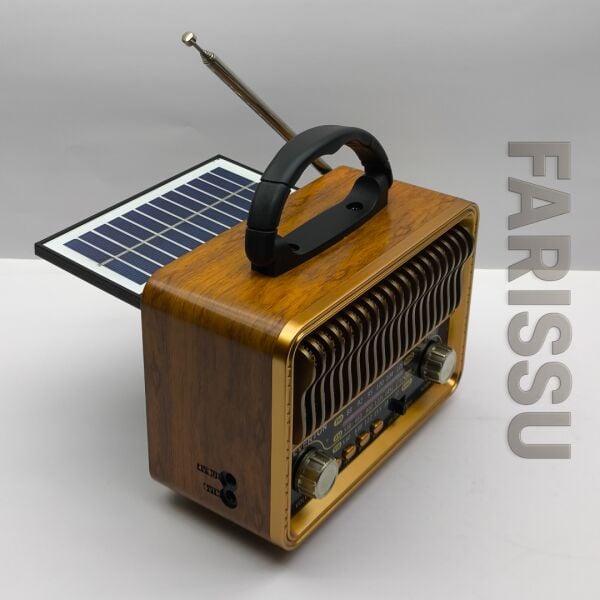 Everton RT-751 Nostaljik Tasarımlı Bluetooth/Solar/USB/TF Kart Destekli AM/FM/SW