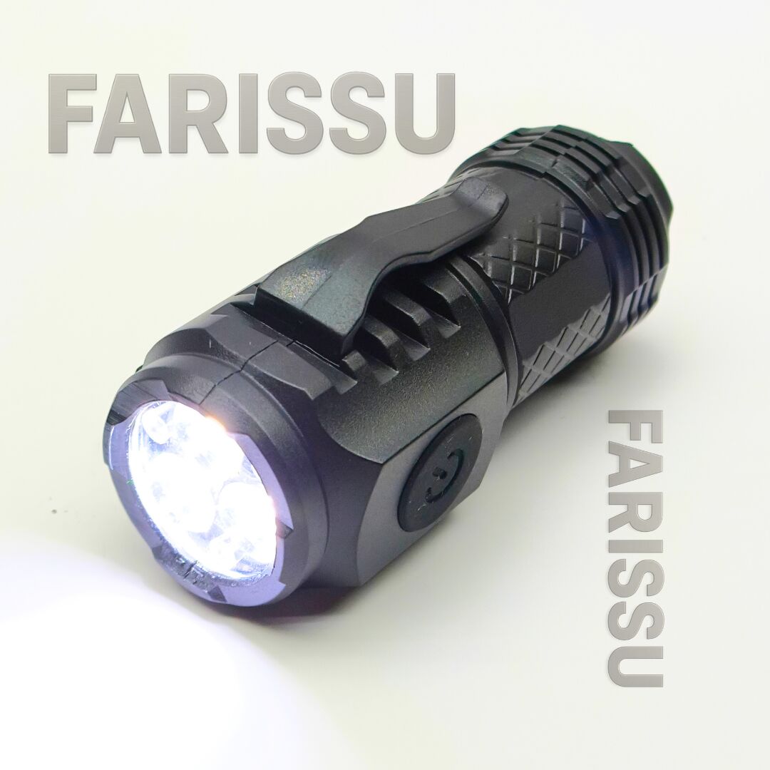 3 LED'li Güçlü Mini El Feneri Şarj Edilebilir Type-C