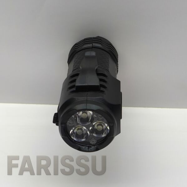 3 LED'li Güçlü Mini El Feneri Şarj Edilebilir Type-C