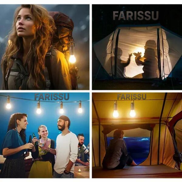 ALASKA T01-B Type-C ve Solar Şarjlı Sıcak Işık (Warm Light) Kamp Lambası