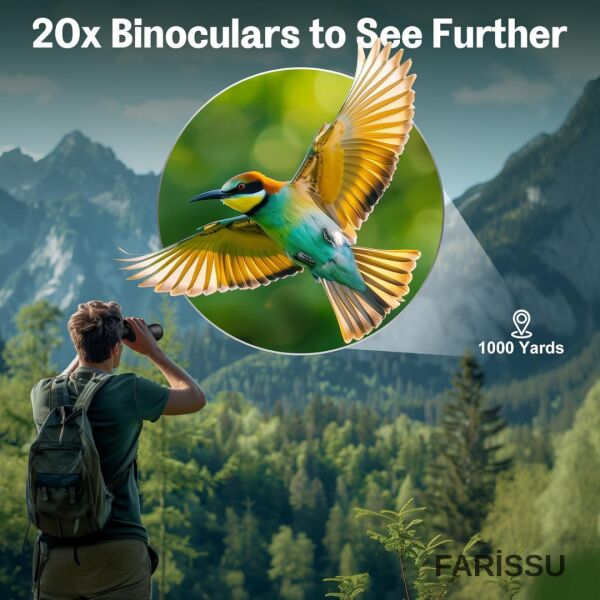 KL65 20x50 HD Dürbün | Geniş Görüş Açısı, Yüksek Büyütme Kapasitesi Full HD