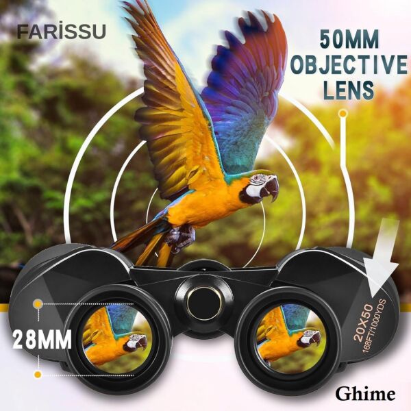 KL65 20x50 HD Dürbün | Geniş Görüş Açısı, Yüksek Büyütme Kapasitesi Full HD