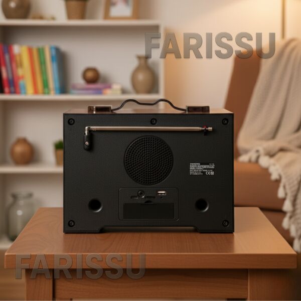 RT-733 Şömine Görünümlü Nostaljik Bluetoothlu Radyo - USB/TF/MP3 Destekli Şarjlı Müzik Kutusu
