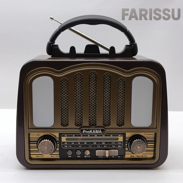 Solar Şarjlı Müzik Kutusu: AM/FM/SW Radyo & Bluetooth Hoparlör (BK-7081BTS)