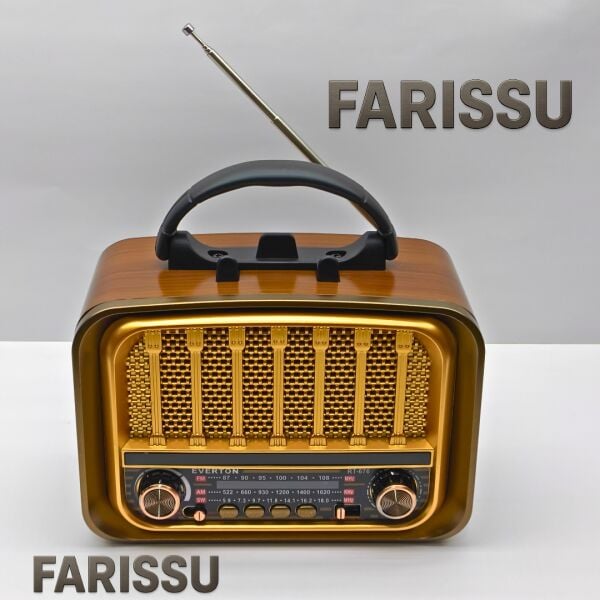 Everton RT-676 Retro Görünümlü 3 Band FM/AM/SW Radyo, Bluetooth Hoparlör ve Fenerli Klasik Tasarım
