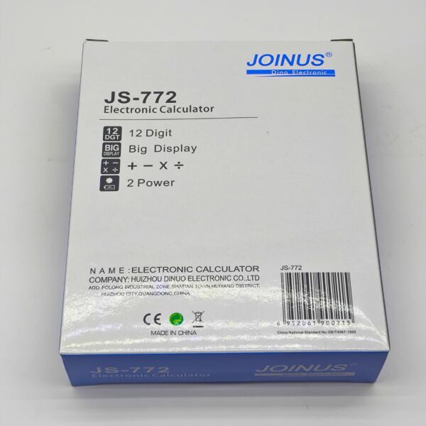 JOINUS JS-772 12 Haneli Büyük Ekranlı İki Yönlü Güç Kaynaklı Elektronik Hesap Makinesi
