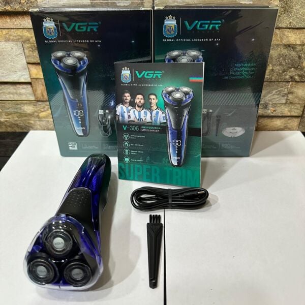 VGR V-306 Su Geçirmez Sıfır Yanak Cırcır ve Folyo Tıraş Makinesi - Sinekkaydı Etkili Islak Ve Kuru