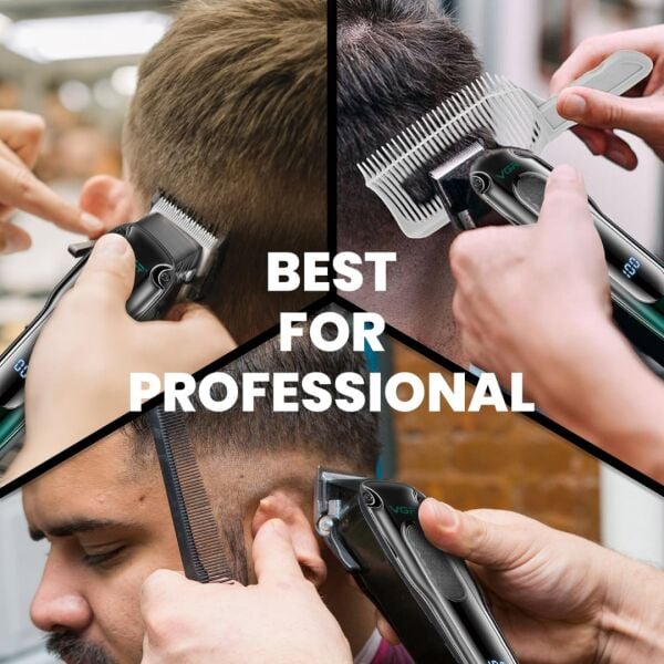 Profesyonel Şarjlı Saç Kesme Makinesi - 200 Dakika Çalışma Süresi, 7000 RPM Motor ve 8'li Tarak Seti