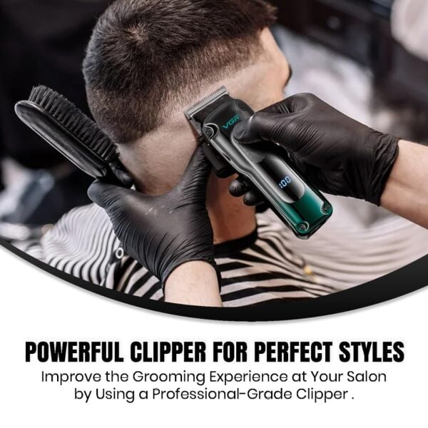 Profesyonel Şarjlı Saç Kesme Makinesi - 200 Dakika Çalışma Süresi, 7000 RPM Motor ve 8'li Tarak Seti
