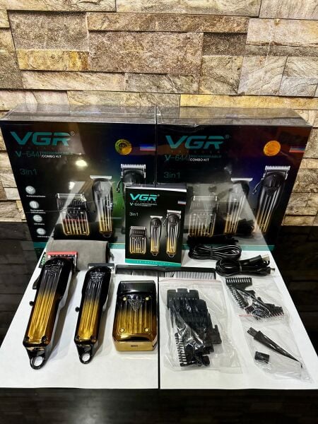 VGR V-644 Profesyonel 3'ü 1 Arada Şarjlı Bakım Seti - Saç, Sakal ve Sıfırlama Tıraş Makinesi