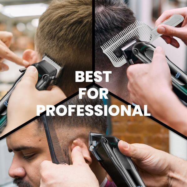 Profesyonel Şarjlı Saç Kesme Makinesi - 200 Dakika Çalışma Süresi, 7000 RPM Motor ve 8'li Tarak Seti