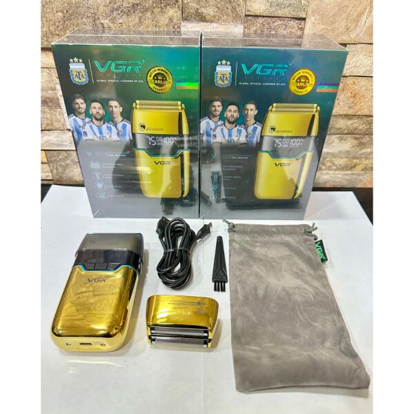 Çift Folyo Başlıklı Sinekkaydı Tıraş Makinesi - Günlük Tıraş İçin Tahrişsiz Sıfır Kesim (Yedek Başlık Hediyeli) gold