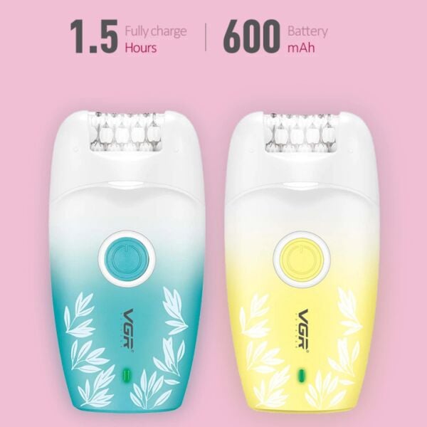 VGR V-738 Profesyonel Kadın Epilatörü – LED Işıklı, 18 Cımbızlı, 2 Hız Ayarlı ve USB Şarjlı Kablosuz