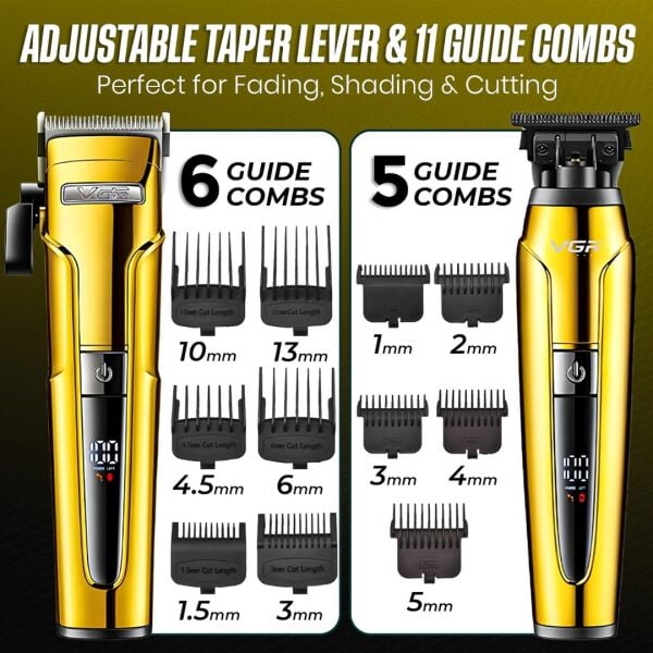 VGR Voyager V-694 Profesyonel Şarjlı Traş Makinesi Seti - 3'ü 1 Arada Kuaför Seti