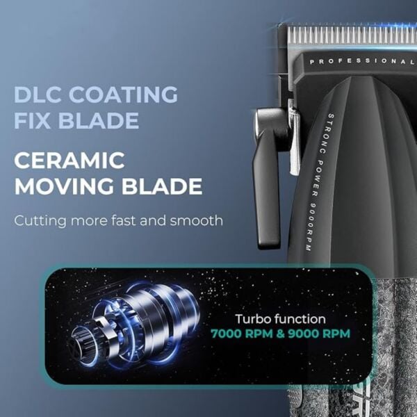 VGR V-640 Profesyonel Saç Kesme Makinesi – 9000 RPM, Paslanmaz Çelik, USB Şarjlı