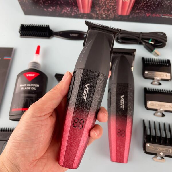 VGR V-640 Profesyonel Saç Kesme Makinesi – 9000 RPM, Paslanmaz Çelik, USB Şarjlı