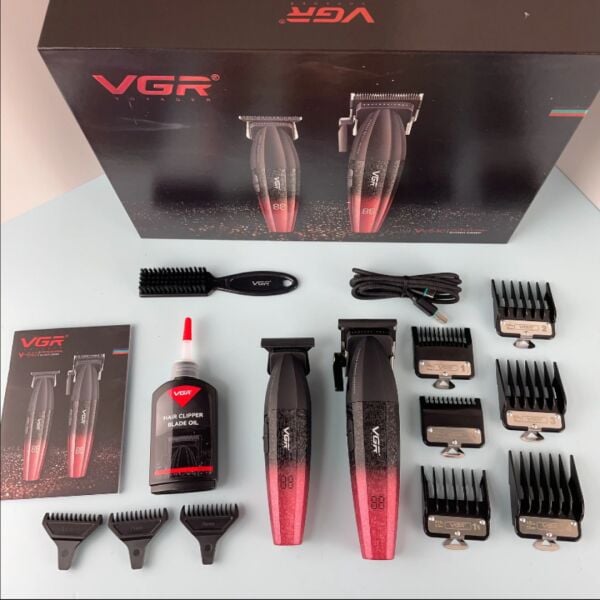 VGR V-640 Profesyonel Saç Kesme Makinesi – 9000 RPM, Paslanmaz Çelik, USB Şarjlı