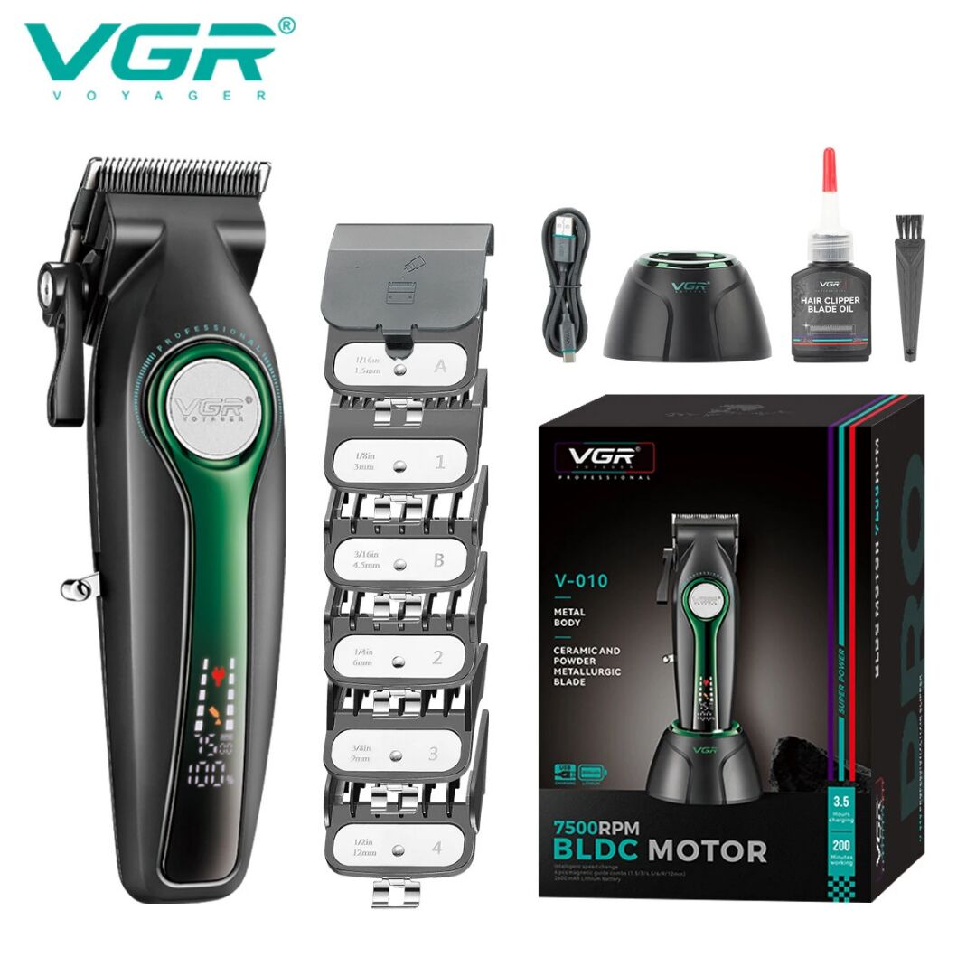 VGR V-010 Profesyonel Saç Kesme Makinesi - Güçlü ve Hassas Kesim Deneyimi ( Gold )