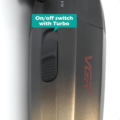 VGR saç kesme profesyonel saç düzeltici elektrikli kesme akülü saç kesme makinesi 9000RPM giyotin Clipper erkekler için V-003 sarı siyah