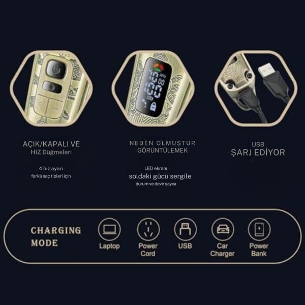 Orijinal VGR V-643 profesyonel saç düzeltici erkekler için Set elektrikli yıkanabilir sakal saç kesme şarj edilebilir kesimi makinesi