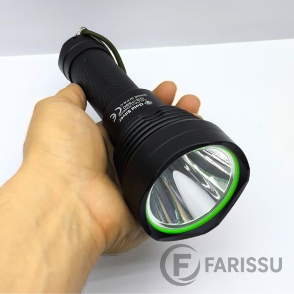 Gold Silver GS-7580 Profesyonel Şarjlı El Feneri - 20W, 1200 Lümen, 6000 mAh Batarya