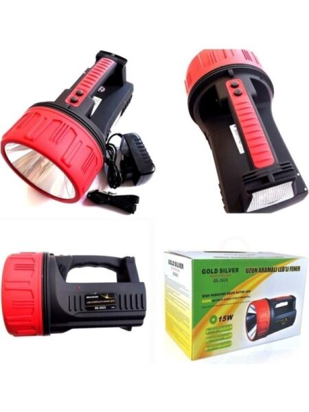GS-2621 15 Watt Şarjlı El Feneri Projektör