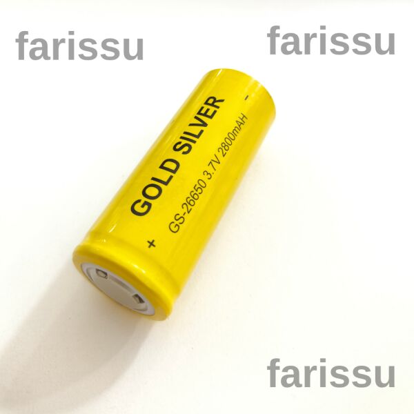 GOLD SILVER GS-26650 3.7V 2800mAh Şarjlı Pil