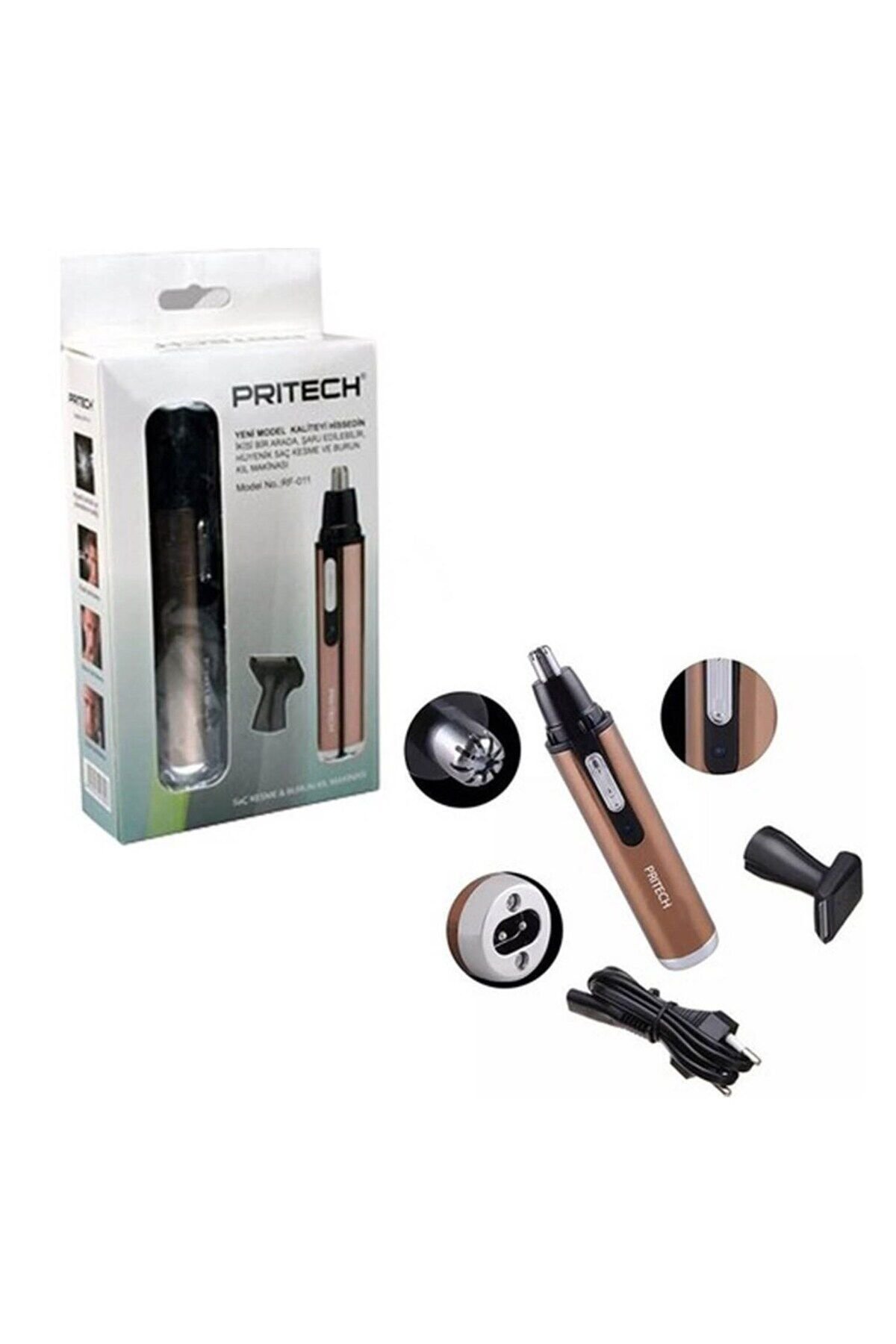prıtech RF- 011 burun makinesi burun kılı alma makinesi şarjlı