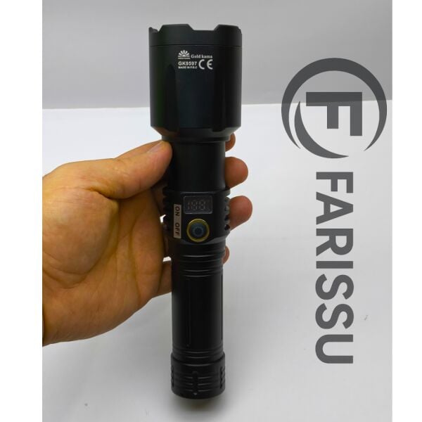 Gold Kama GK9597 90W Profesyonel Avcı Feneri - 2200M Menzil & Powerbank Çıkışlı