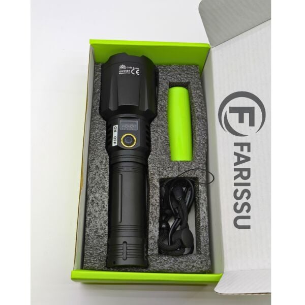 Gold Kama GK9597 90W Profesyonel Avcı Feneri - 2200M Menzil & Powerbank Çıkışlı