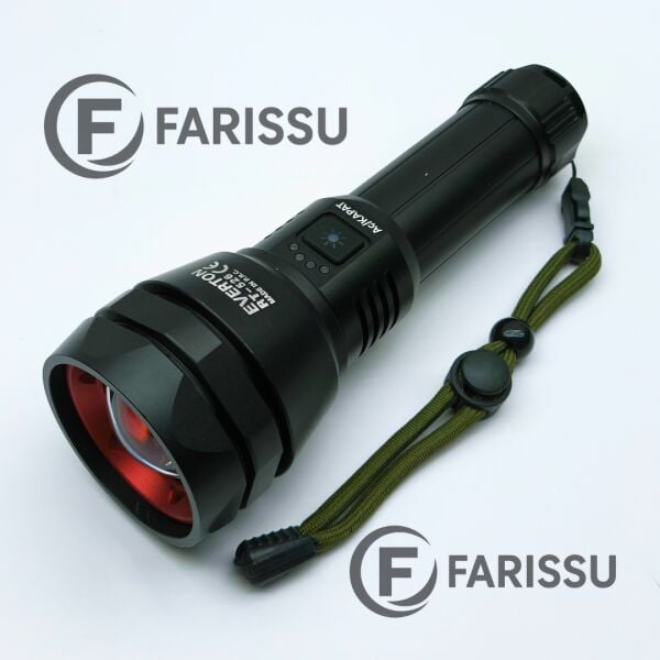 RT-526 50W Profesyonel Uzun Menzilli Şarjlı LED El Feneri – Powerbank Özellikli, 3500mAh