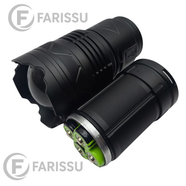 OR-G501 Geceyi Gündüze Çeviren 3 KM Menzilli Dev Projektör Fener (Powerbank Özellikli Yedek Pilli Full Set)