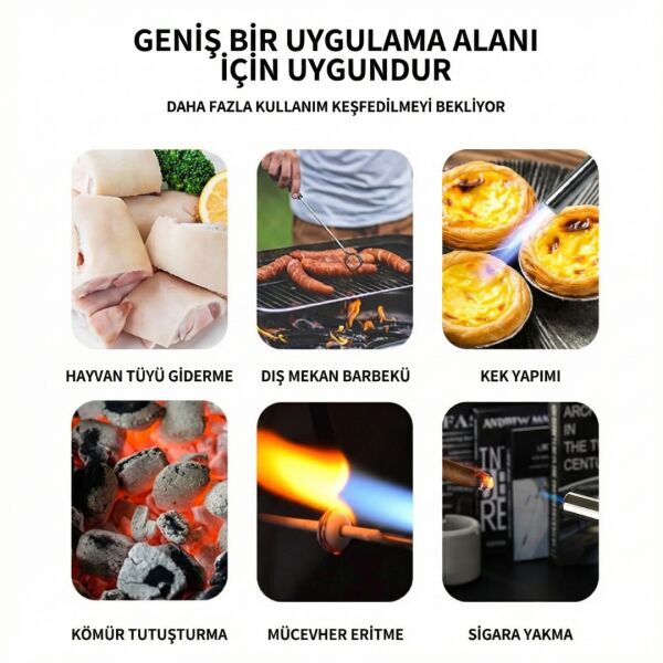 Goldorion OR-400 Gazlı Torch Pürmüz Çakmak - Mangal ve Pasta Yakma Tabancası