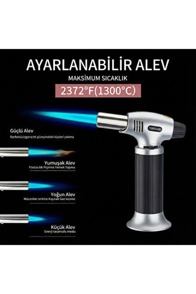 Goldorion OR-400 Gazlı Torch Pürmüz Çakmak - Mangal ve Pasta Yakma Tabancası