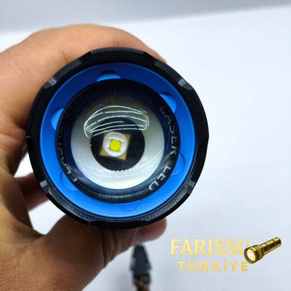 RT-180 1000 Lümen Yüksek Işık Güçlü El Feneri | 50W Lazer LED & 6000mAh Dev Batarya