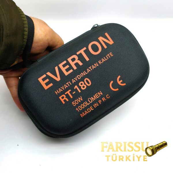 RT-180 1000 Lümen Yüksek Işık Güçlü El Feneri | 50W Lazer LED & 6000mAh Dev Batarya