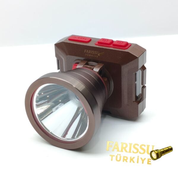 GK3112 LED Kafa Feneri 10W Type-C Şarjlı 2000 Lümen 3 Modlu 800 Metre Güçlü Aydınlatma