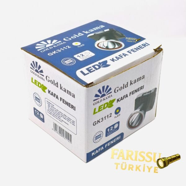 GK3112 LED Kafa Feneri 10W Type-C Şarjlı 2000 Lümen 3 Modlu 800 Metre Güçlü Aydınlatma