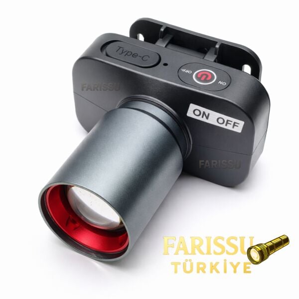 Gold Kama GK700 30W 3000 Lümen LED Kafa Feneri | Type-C Şarjlı | 3 Modlu | 9 Saat | 140 gr